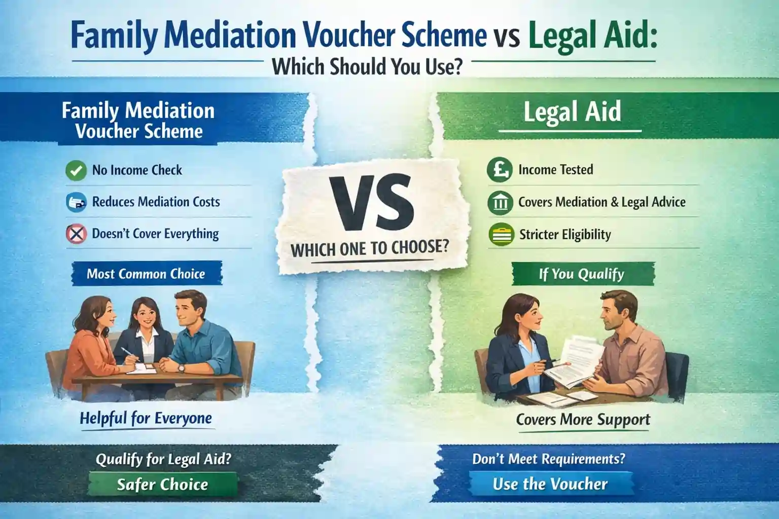 Family Mediation Voucher Scheme vs Legal Aid: Which Should You Use Rochdale?